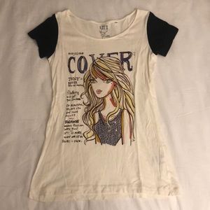 Magazine print T-shirt 💄